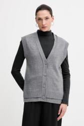Sisley mellény gyapjúkeverék - szürke XS