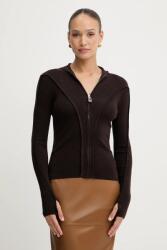 Victoria Beckham gyapjú kardigán - barna XS