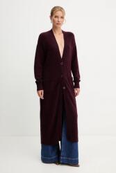 Patrizia Pepe kardigán alpaka keverékből - burgundia 36