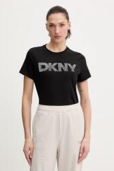 DKNY pamut póló - fekete M - answear - 19 990 Ft