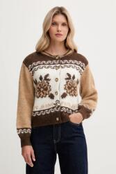 Pepe Jeans gyapjú kardigán - barna XS