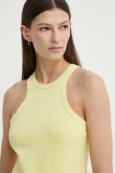 Samsoe Samsoe pamut top - sárga M