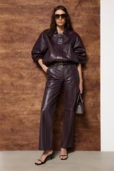 Answear. LAB bőrnadrág - burgundia XS