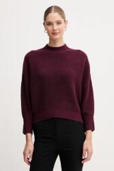Oui pulóver gyapjúkeverékből - burgundia 38