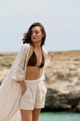 Praia Beachwear pamut rövidnadrág - bézs S/M