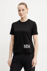 MM by Max Mara Max Mara Leisure pamut póló - fekete M