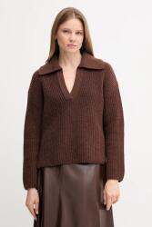 Barbour pulóver gyapjúkeverékből ROBYN - barna 38