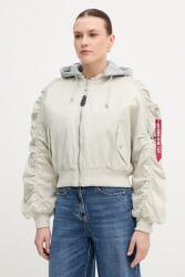 Alpha Industries rövid kabát Short Hooded Bomber Light W - szürke M