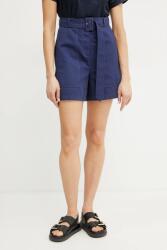 Weekend Max Mara vászonkeverék rövidnadrág - sötétkék 38