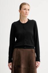 Calvin Klein gyapjú kardigán - fekete XXS