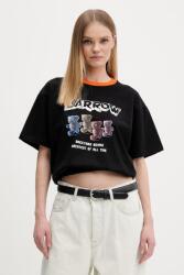 Barrow pamut póló - fekete M - answear - 42 990 Ft