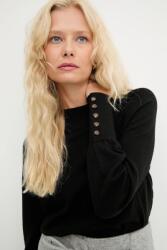 ANSWEAR gyapjú pulóver - fekete L