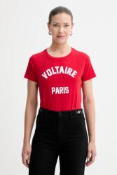 Zadig&Voltaire pamut póló - piros S