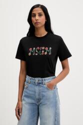 MSGM pamut póló - fekete M - answear - 45 990 Ft
