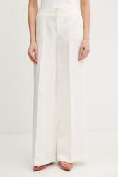 Twinset nadrág lenkeverékből - bézs 42