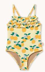 Tinycottons egyrészes gyerek fürdőruha ORANGES SWIMSUIT - sárga 98