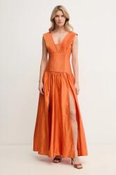 Luisa Spagnoli selyem ruha - narancssárga 36