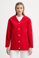 Bally kardigán gyapjú keverékből - piros M