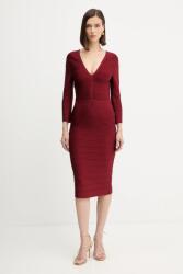Herve Leger ruha Athena - burgundia XS