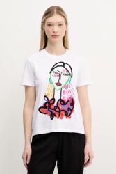 Desigual pamut póló MISURI - fehér XS