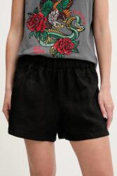 Superdry vászon rövidnadrág - fekete M