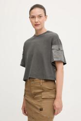 G-Star pamut póló - szürke M - answear - 16 490 Ft