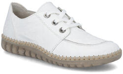 Rieker női fehér fűzős bőr félcipő N2402-80