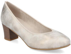 Rieker női klasszikus ezüst platina mix körömcipő 44650-91