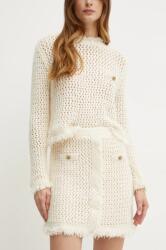 Twinset szoknya gyapjú keverékből - bézs L - answear - 89 990 Ft