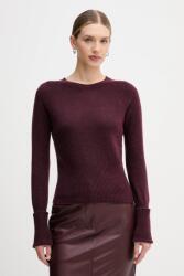 Sandro Ferrone gyapjú pulóver - burgundia L