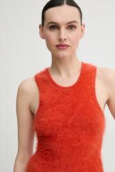 Nanushka kasmír mellény BIANKA - narancssárga XS