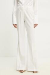 Answear. LAB trapéz szárú kosztümnadrág - fehér S