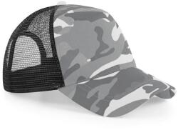 Beechfield Șapcă camuflaj cu plasă - Arctic Camo / neagră (B694-1000244479)