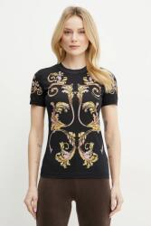 Versace Jeans Couture pamut póló - fekete S - answear - 32 990 Ft
