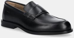 Calvin Klein bőr mokaszin ESS RUBBER BAND LOAFER LTH - fekete Férfi 46