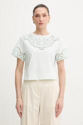 Twinset pamut póló - türkiz S - answear - 59 990 Ft