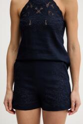 Twinset len rövidnadrág - sötétkék 40