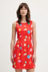 Never Fully Dressed ruha vászonkeverékből - narancssárga M - answear - 38 990 Ft