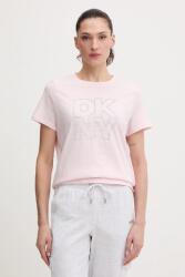 DKNY pamut póló - rózsaszín L