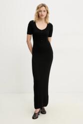 Herskind selyemkeverékes ruha Mira - fekete XS