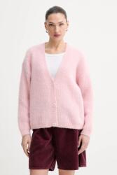 American Vintage gyapjú kardigán - rózsaszín M/L