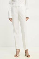 Answear. LAB egyenes szárú kösztumnadrág - fehér M
