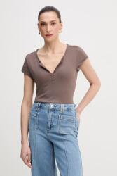 Mos Mosh vászon póló - barna M