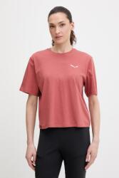 Salewa sportos póló EAGLE LOOSE - piros S