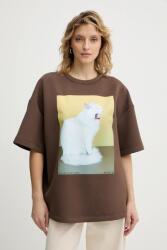 MUNTHE t-shirt RAPLOI - barna 36