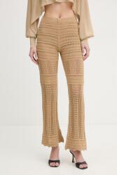 Twinset pamut nadrág - bézs M - answear - 95 990 Ft