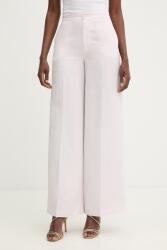 Twinset nadrág lenkeverékből - rózsaszín 34