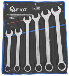 GEKO Csillag-villáskulcs készlet CRV 34-50mm 6 részes (G11248) (G11248)