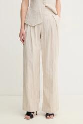 Hoss Intropia nadrág vászonkeverékből - bézs S