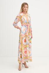 Hale Bob vászon ruha Lakelynn - narancssárga L